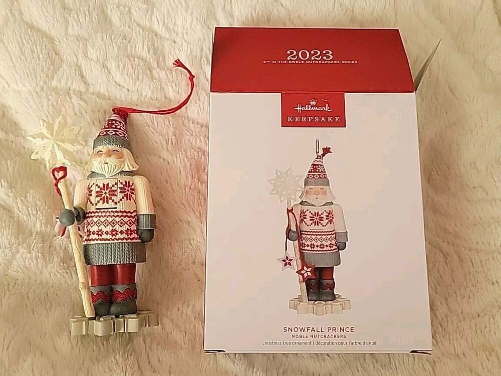 2023 Hallmark Noble Nutcrackers Snowfall Prince Keepsake 5th Ornament NeW
